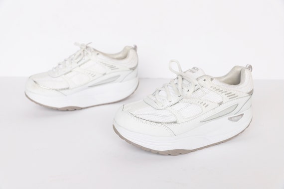 chunky white skechers