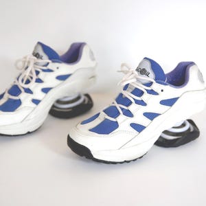 vintage 1990s y2k Z-COIL bouncy spring ACTIVE sneakers y2k matrix shoes -- women's size 8 -- FREE shipping U.S.A