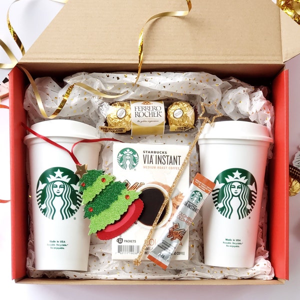 Starbucks Gift Set for Corporate Gift, Personalized Gift for Friend, Family and Coworker, Coffee Lover Gift, Thinking of You Gift Set & Card