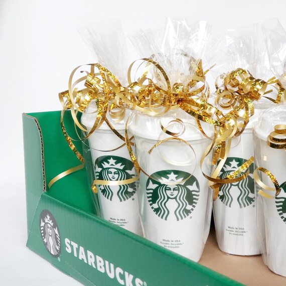 Easy party favor for 13th Birthday. Starbucks gift card inside cup
