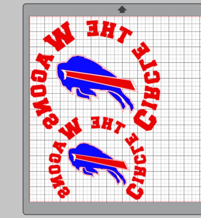 Circle the Wagons Instant Download Digital Cut file ready to Etsy