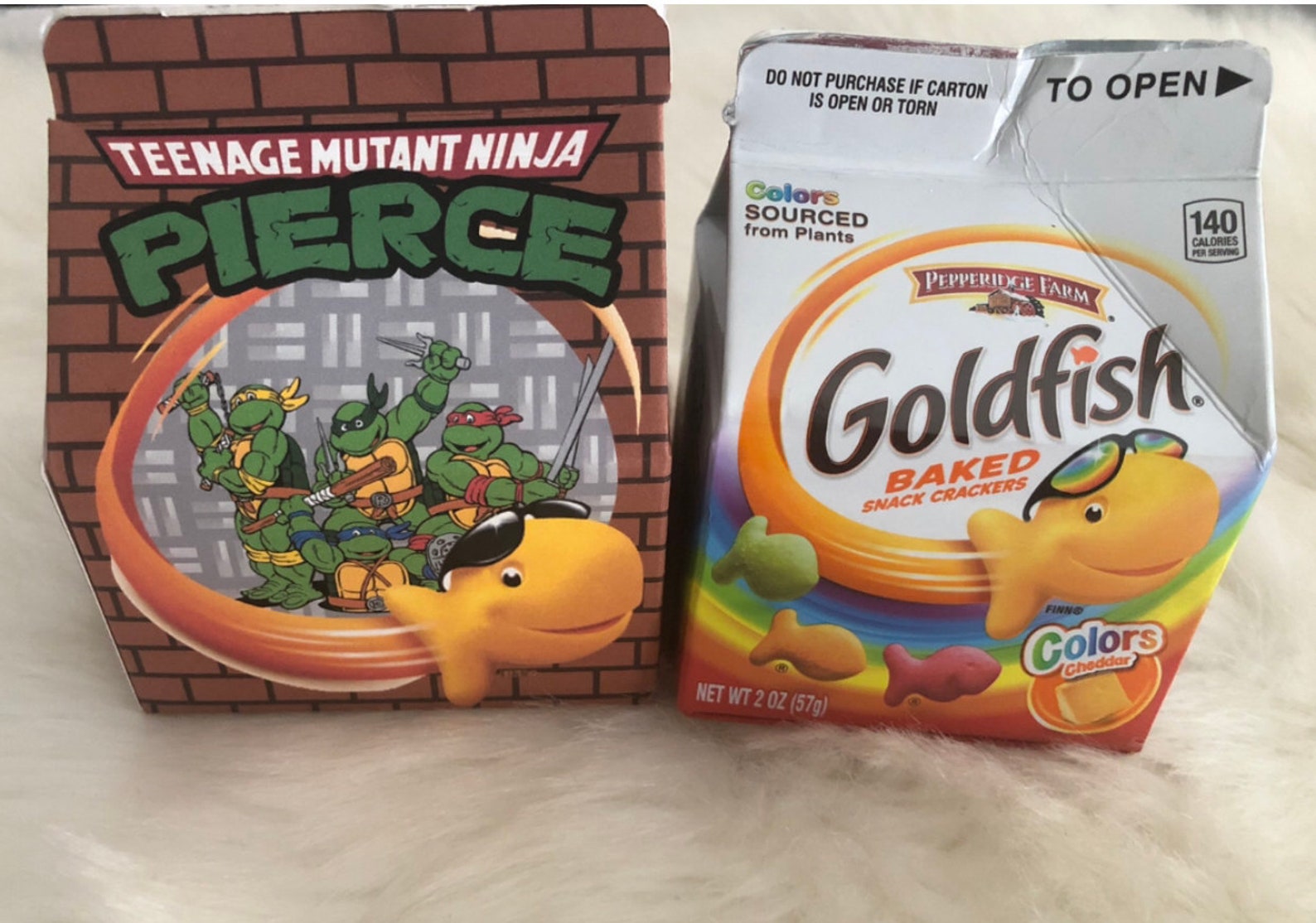 Gold Fish Box Template Etsy