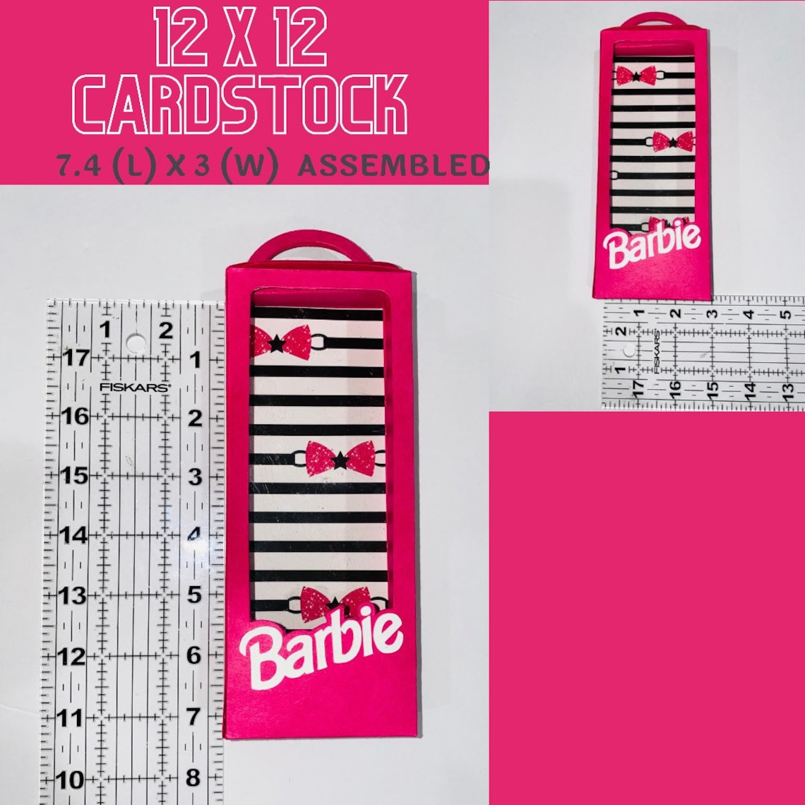 Digital SVG Barbie Box Party Favor Template Instant Download Etsy UK