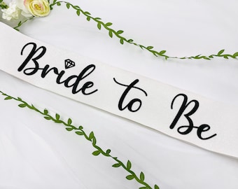 Glitter Bride To Be Sash – Bachelorette Party Sash