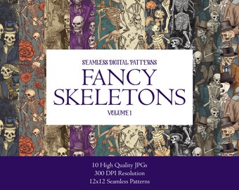 Fancy Skeletons Collection - Digital Downloadable Designs