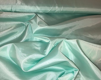 1 MTR MINT GREEN 100/% POLYESTER LINING FABRIC...45/" WIDE