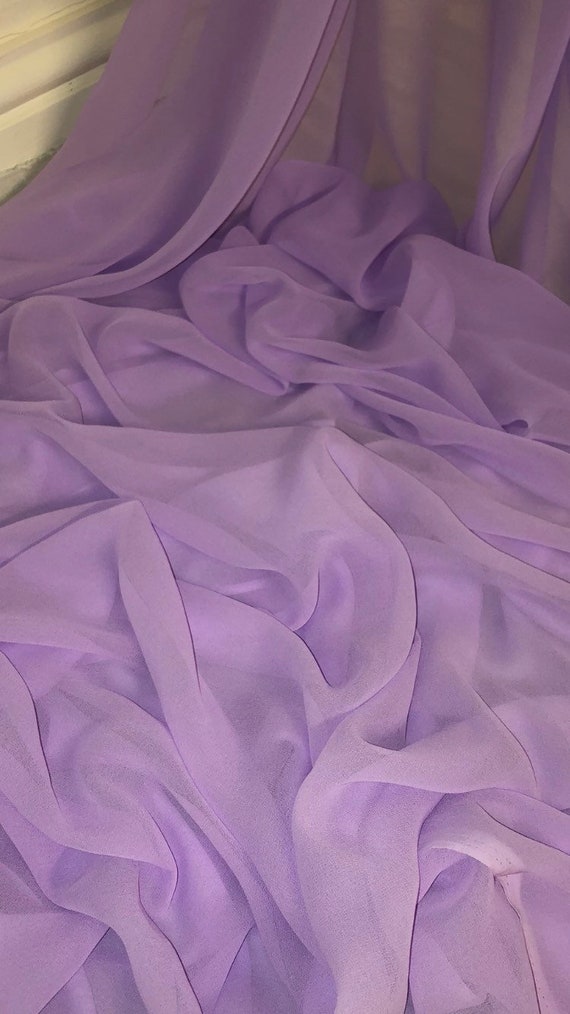 Lilac chiffon material online