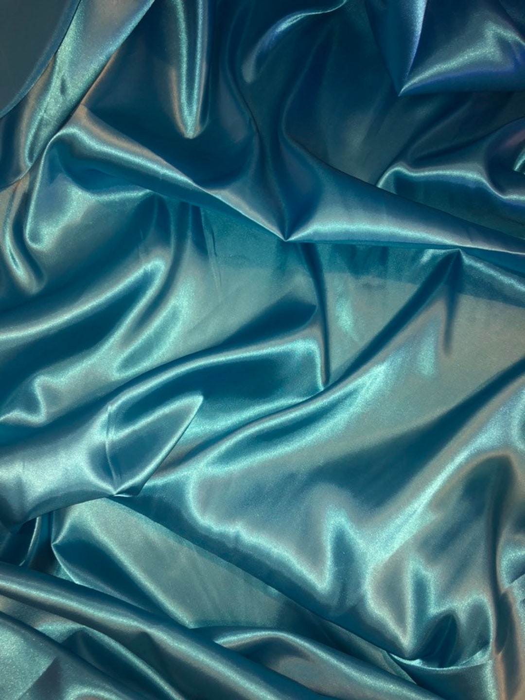 Turquoise Silky Polyester Satin Fabric..58 Wide 147cm - Etsy