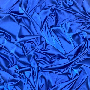 1 mtr royal blue lightweight silky charmeuse satin fabric..58&quot; wide