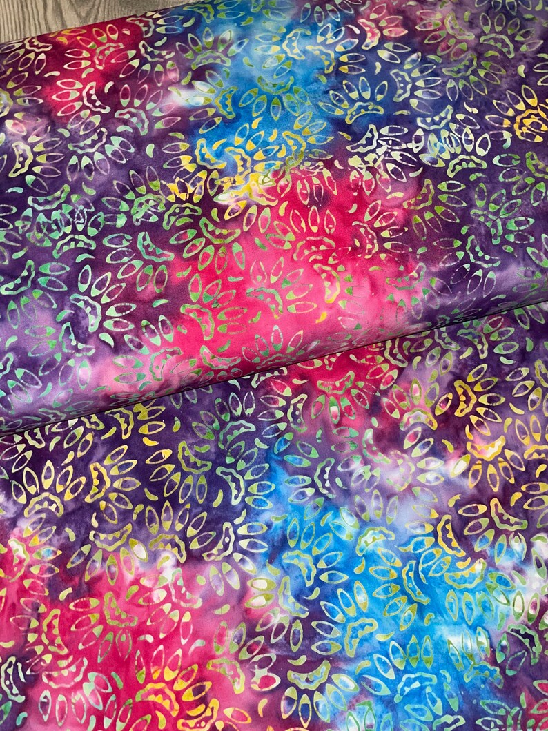 Bali Batik Hand Printed Floral Range,100% Premium Cotton,112 cm wide 5 Colours Bali Batik Hand Printed Floral Range,100% Premium Cotton,112 cm wide 5 Colours