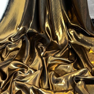Black/gold shimmer on satin dress,bridal fabric..58&quot; wide (147cm) F