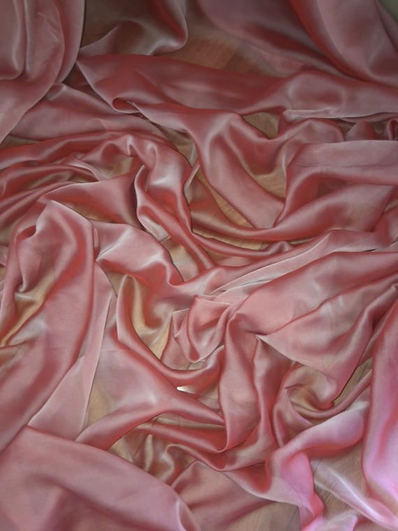 1M NEW baby pink silver shimmer SHIMMER DRESS CHIFFON FABRIC 58/" WIDE