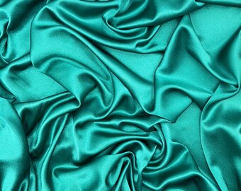 Forest Green Crepe Back Satin Fabric: Bridal & Decor, 58" Wide