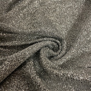 1 mtr silver sparkly glitter knit lurex stretch tinsel,christmas,dress,decoration fabric...58”wide