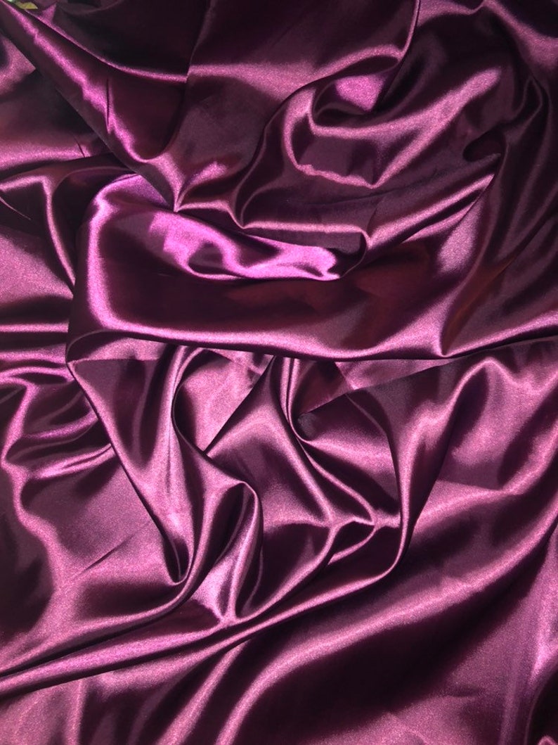 Maroon Silky Polyester Satin Fabric..58 Wide 147cm Etsy