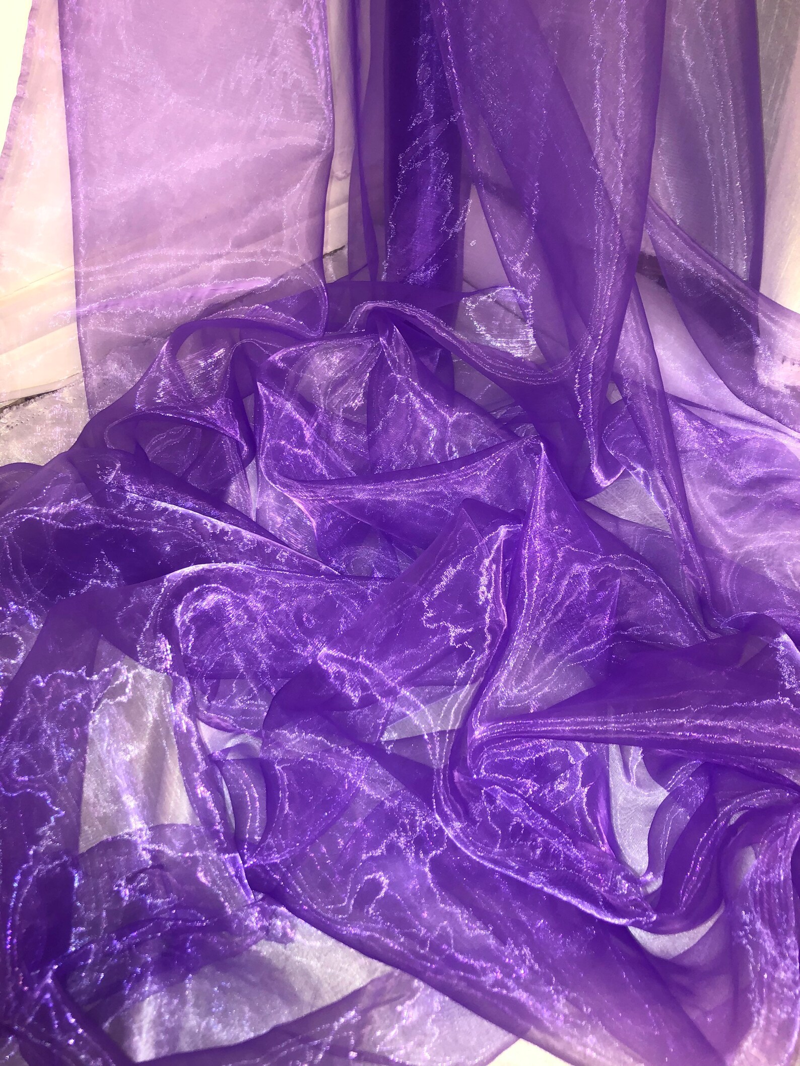 1 Mtr Purple Organza Fabric..58 Wide 075 - Etsy