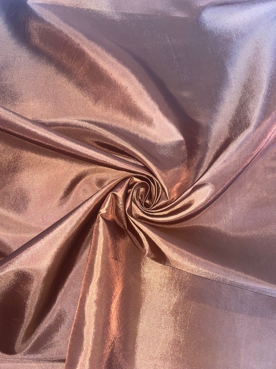 1 mtr robe taffetas en cuivre mariee tissu de mariage 58 large C Etsy France