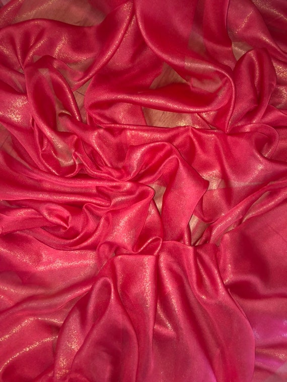 147cm 1 mtr brown cationic sheer bridal,dress chiffon fabric..58” wide 