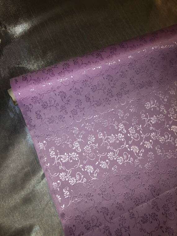 3 mtr mint green floral jacquard dress chiffon fabric..45” wide 114cm