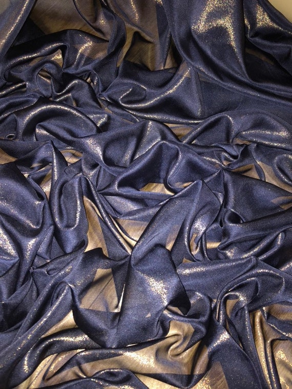 147cm 1 mtr lilac//gold shimmer chiffon fabric..58” wide