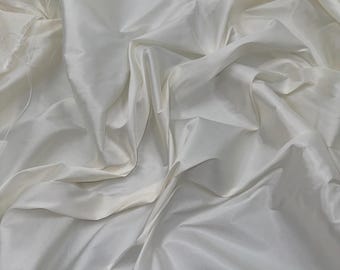 1 mtr ivory taffeta dress,bridal,wedding fabric..58”wide C