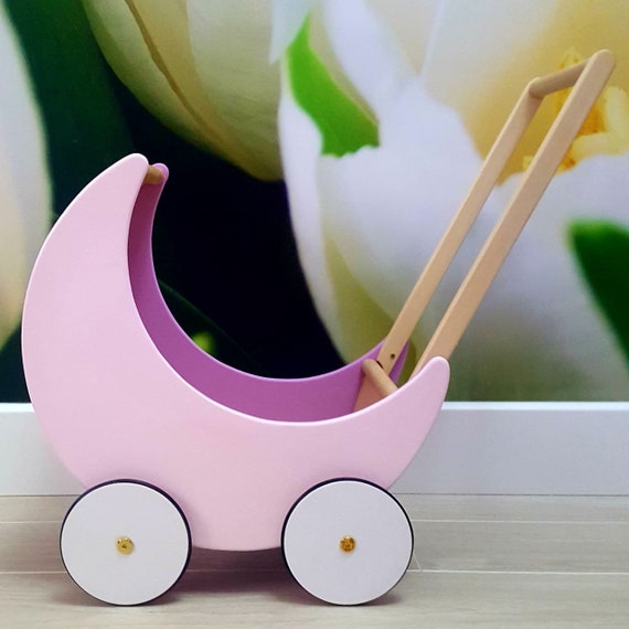 wooden baby pram walker