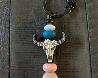 Onwomania Llavero Cabeza De Vaca De Madera Cabeza De Burro Animal De Granja Ganado Ternero Vaca Burro Colgante En Caja De Regalo
