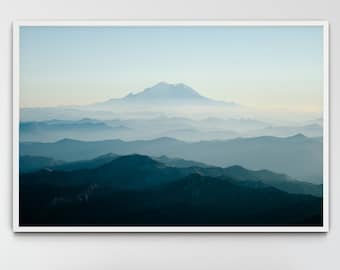 Mt Rainier National Park Photography Print, Pacific Northwest Art