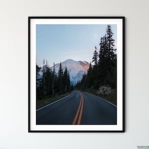 Impression de photographie du mont Rainier Washington Impression affiche du mont Rainier Art du nord-ouest du Pacifique Art de Washington Art PNW Art mural du mont Rainier