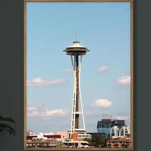 Space Needle Art Seattle Photography Print Washington Art Pacific Northwest Art Seattle Skyline Seattle Print Space Needle Photograph