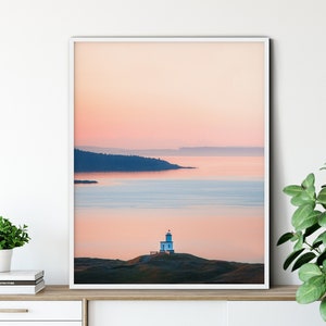 San Juan Islands Art Washington Photography Pacific Northwest Art Washington Art Friday Harbor Cattle Point Lighthouse PNW Art Coastal Print