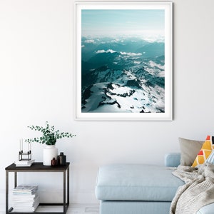 Cascade Mountains Print, Washington Photography, PNW Wall Art image 2
