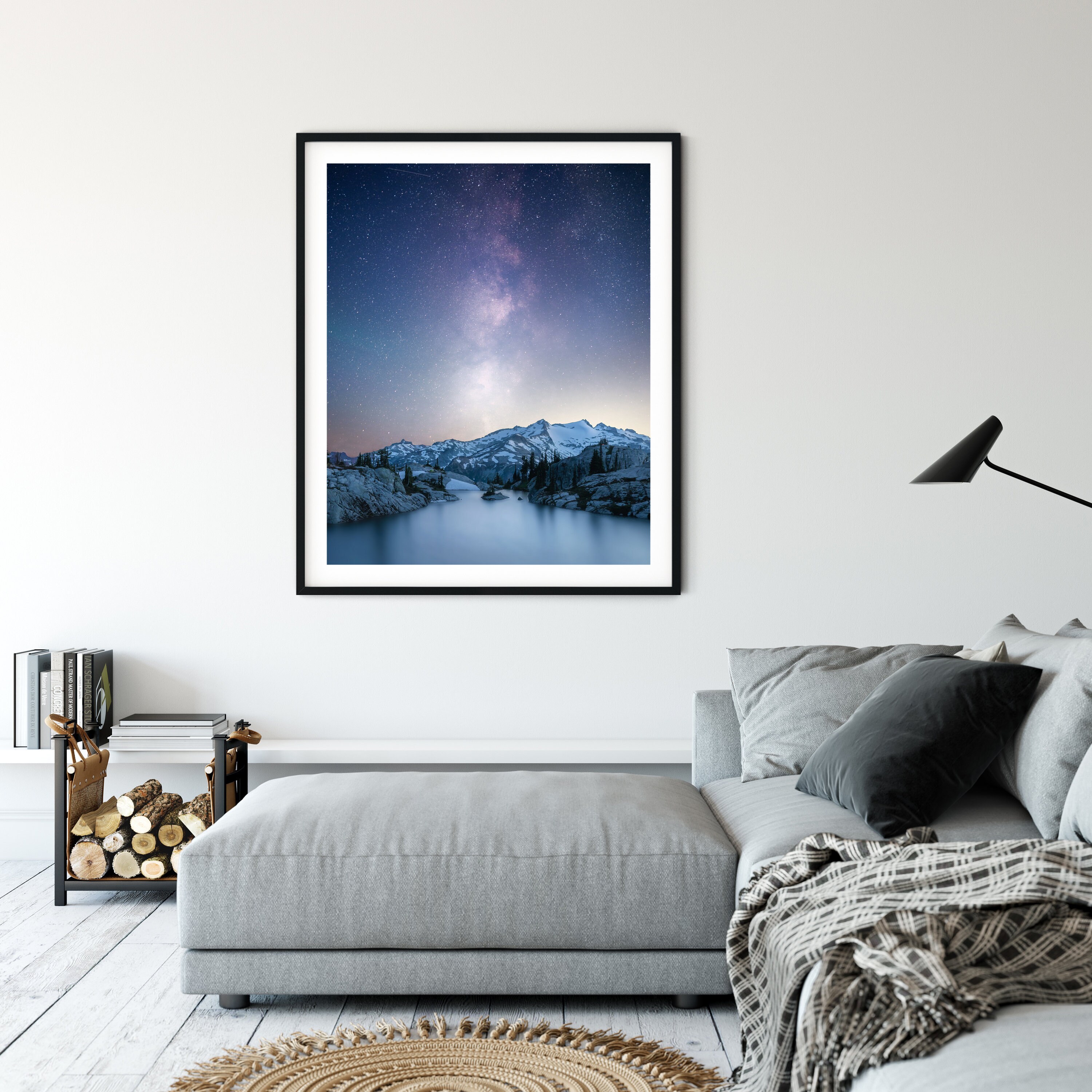 Celestial Wall Art Milky Way Art Washington Art Alpine Lake - Etsy