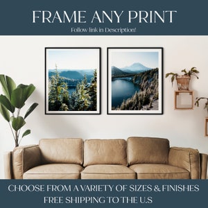 Cascade Mountains Print, Washington Photography, PNW Wall Art image 9