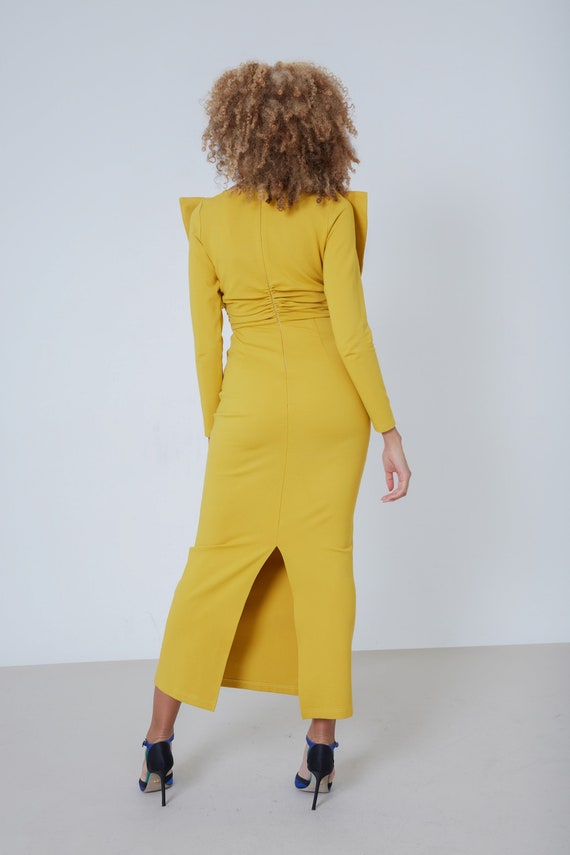 knee length dresses for ladies Mariposa Ruched Midi Dress - Final Sale