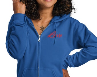 LOVE Unisex Heavy Blend Zip Phish Hoodie