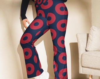 Leggings acampanados con diseño de donuts de Fishman Phish