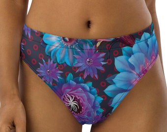 Fishman Floral Donuts Recycled High-Waisted Phish Bikini Bottom