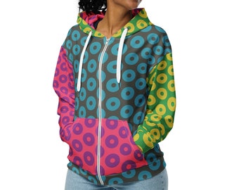 Fishman LEMSG Donuts Phish-hoodie met rits, uniseks