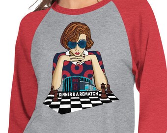 Phish Dinner and a Rematch 3/4 sleeve NYE MSG raglan shirt
