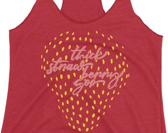 Thick Strawberry Goo Women's Racerback Tank