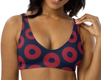 Phish Bikini Top, Fishman Donuts Gerecycled Gewatteerd Badpak