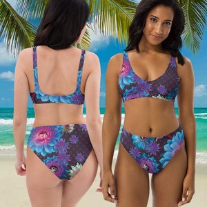 Fishman Floral Donuts Recycled High-Waisted Phish Bikini