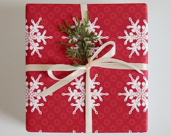 Snowflake Donuts Phish Wrapping Paper Sheets