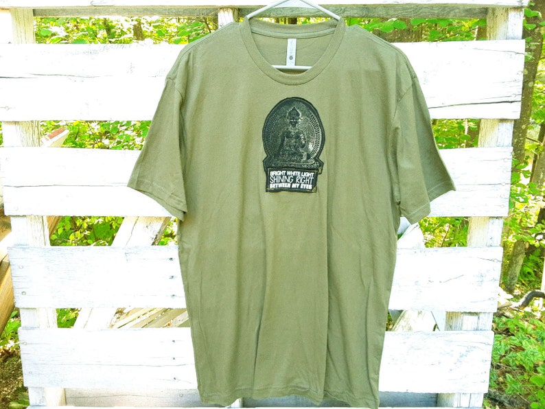 Bright White Light Buddha Custom OOAK Phish Tour T-Shirt.