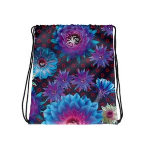 Floral Fishman Classic Donuts Drawstring bag. Phish Tour