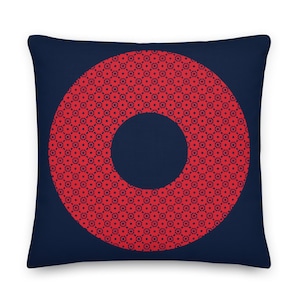 Fishman Donuts Phish Premium Linen Like Throw Pillow