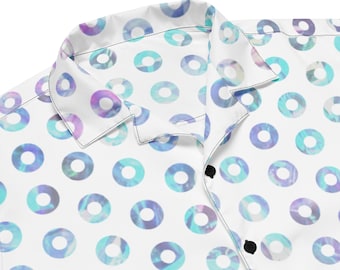 Kasvot Vaxt Fishman Donuts Unisex Button Down Shirt