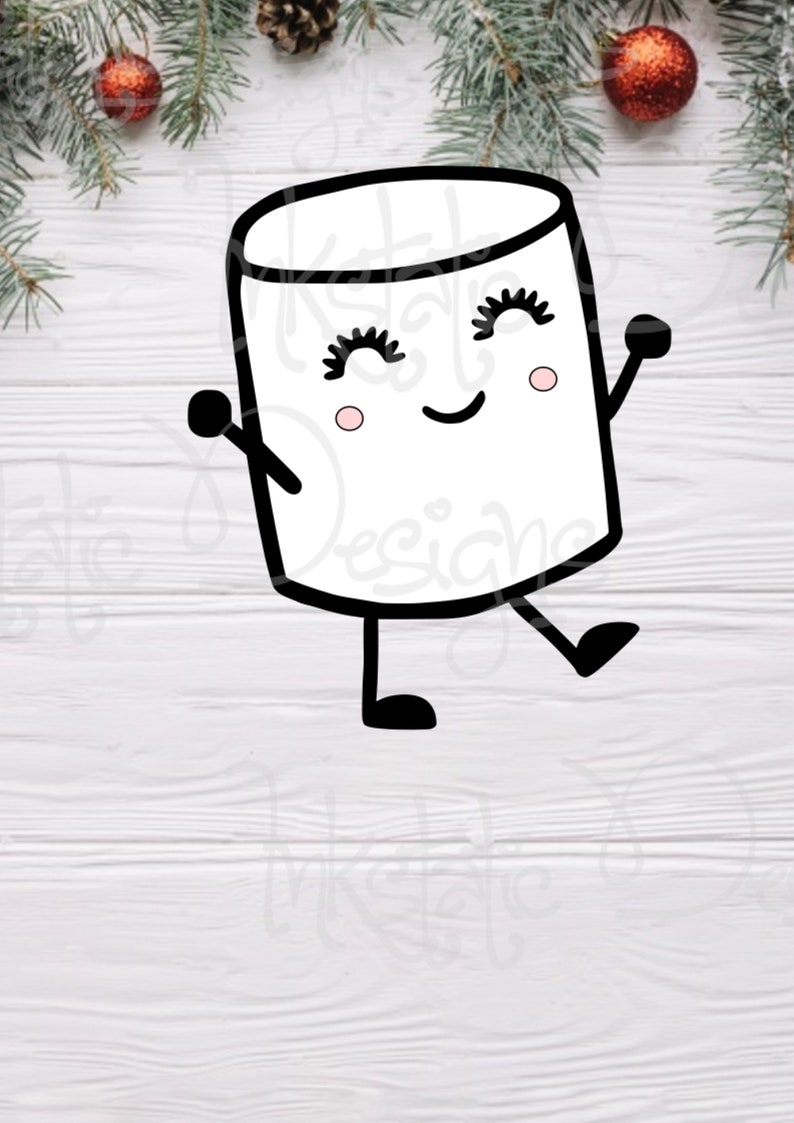 Marshmallows SVG PNG Cute Marshmallows svg Winter Cut Files | Etsy