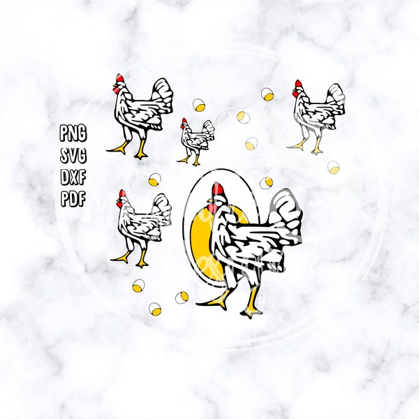 Roseanne Inspired Chicken Design svg, png, dfx, pdf / Roseanne / 90s Television / The Conners / 90s Nostagia Design / 90s sitcom